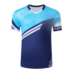 Ensemble de badminton pour adultes en gros, unisexe, sans plis, séchage rapide, polyester, impression personnalisée, respirant, confortable, tenue de badminton - Product Image 3