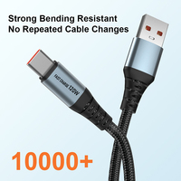 Câble de charge rapide USB C 120W 3A, 3FT 6FT, câble USB A vers USB C, câble de données tressé de type C pour Sumsung Xiaomi