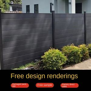 Clôture en bois synthétique d'extérieur, sans peinture, entièrement scellée, garde-corps, cour, <span class=keywords><strong>terrasse</strong></span>, balcon, jardin de fleurs, carrelage, panneau de porte extérieur - Product Image 2