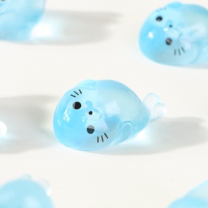 Pendentif porte-clés en résine animaux marins, haute luminosité, transparent, pour accessoires capillaires pour enfants, articles décoratifs de bureau DIY, qualité usine - Product Image 4