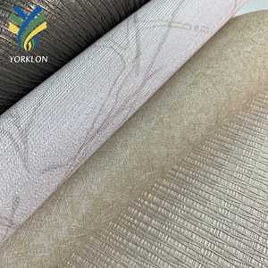 WIS商業用非粘着性防水壁ビニールPVC壁紙ロールエンボス加工ビニール壁装材 - Product Image 1