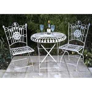 Mobili <span class=keywords><strong>da</strong></span> <span class=keywords><strong>giardino</strong></span> per uso domestico 3 pezzi <span class=keywords><strong>tavolo</strong></span> pieghevole e sedie poltrone s2 e 1 <span class=keywords><strong>tavolo</strong></span> <span class=keywords><strong>in</strong></span> <span class=keywords><strong>metallo</strong></span> per cortile - Product Image 4