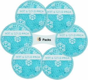 Bolsa de Compresión Mini Económica, Pequeña, para Terapia de Frío y Calor, 6 Unidades, Bolsa de Compresión Reutilizable con Perlas de Gel Redondas, Terapia de Frío y Calor - Product Image 6