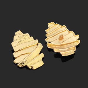 Boutons personnalisés pour usine de boutons, boutons de couture irréguliers pour vêtements, boutons en alliage de zinc en forme spéciale coquillage étoile de mer, boutons à tige en métal. - Product Image 3