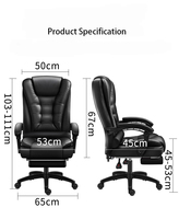 Silla Gamer Ergonómica Reclinable de Oficina, de Cuero PU Negro, Estilo Ejecutivo, Color Rosa, Marca Ecuador, con Masajeador