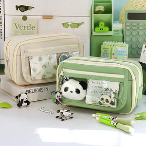 กล่องเครื่องเขียนนักเรียนมัธยมปลาย กล่องดินสอแพนด้าน่ารัก ความจุเยอะสำหรับผู้ใหญ่ กล่องดินสอสวยงาม กล่องดินสอคาวาอี้ - Product Image 6