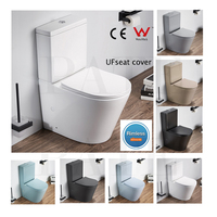WC à poser au sol en céramique, toilettes deux pièces avec différentes couleurs, pour salle de bain