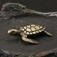 Métal moulé sous pression artisanat tortue jouet décorations en laiton pour la publicité Souvenir et anniversaire modèle en aluminium plaqué