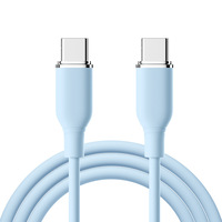 Cable de Datos USB2.0 Tipo-C de Carga Rápida Doble C60WPD para Teléfonos Móviles con Funda de Silicona