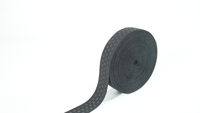 Bande élastique en maille brodée Aoya haute résistance et tenacité, personnalisée, en polyester tissé, avec logo gaufré chevrons, directement du fabricant