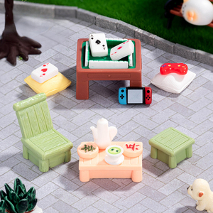 Console de jeu de cartes d'échecs de table de Mahjong créative en gros Micro ornement de paysage Ornement artisanal en résine personnalisé - Product Image 2
