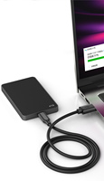 Câble de données USB3.0 Type-C 3A 60W PD à charge rapide, blindé, 1m/2m/0.5m
