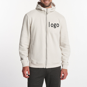 Sudadera con Capucha Personalizada para Hombre, Estilo Y2K, 100% Algodón, Cierre Completo con Logotipo 3D, Talla Grande, Pedido Mínimo Bajo - Product Image 2
