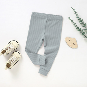 <span class=keywords><strong>Pantalones</strong></span> de Algodón Orgánico al por Mayor <span class=keywords><strong>para</strong></span> <span class=keywords><strong>Bebés</strong></span>, Niñas y Niños, Lisos, Acanalados, Tipo Jogger - Product Image 2