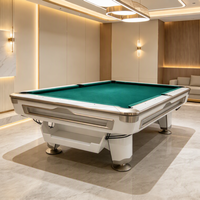 Table de billard américaine de qualité commerciale 9 boules, surface en ardoise 8/9 pieds et système de retour de billes