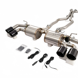 Tubos de Escape Catback de Alta Calidad en Acero Inoxidable SS304 con Válvula y Silenciador para Porsche Cayenne 958 3.0T V6 2011-2017 para Mejorar el Torque a Baja Velocidad - Product Image 4