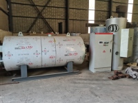 Chaudière à eau chaude à condensation industrielle CWNS à faible consommation de gaz |   Chaudière centrale à tubes de fumée à contact humide à 3 passages avec démarrage/arrêt automatique programmé