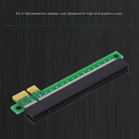 Carte adaptatrice PCIe 1x vers 16x pour la protection de la carte graphique, en cuivre, en stock