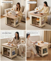 Table basse et table d'appoint convertible 2026 pour canapé, design moderne pliable pour salon et balcon, usage domestique