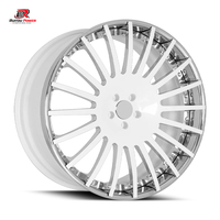 Jantes forgées sur mesure en 2 pièces, multi-branches, blanc brillant, 20-26 pouces, en alliage, pour Ford F150, Silverado, Ram, Alphard, Lexus, voitures de luxe VIP