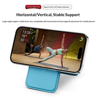 Support de téléphone de bureau à forte aspiration magnétique avec étui pour cartes, pivotant multi-angles, pliable, très vendu
