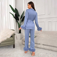Tendance 2024 Pyjamas en satin de soie pour femmes Ensemble de pyjamas