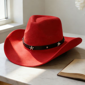 卸売 ユニセックス ウェスタン ペンタグラム ジャズ カウボーイハット 100% ポリエステル 四季対応 アウトドア スキー 旅行 - Product Image 1