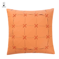 45x45 housse de coussin de luxe en cuir doux PU, coussins décoratifs pour la décoration de la maison