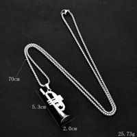 Colliers pendentifs saxophone tendance, style hip-hop, instrument de musique, chaîne de pull unisexe, accessoires délicats Y2K en gros