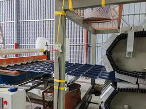 プラスチックPVCUPVC4層ASA艶をかけられた波の波形の色の屋根の屋根ふきタイル板シート製造機 - Product Image 4