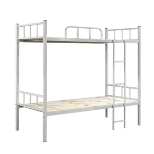 Durable dormitorio camas dobles de acero inoxidable fácil montaje de acero cama litera de metal de alta calidad cama doble - Product Image 2