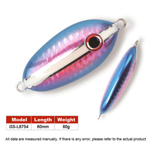 Leurre de pêche en métal de 60 mm/80 g avec lame rotative, chute rapide, leurre de pêche pour jigging, appât de pêche, leurres de pêche - Product Image 2
