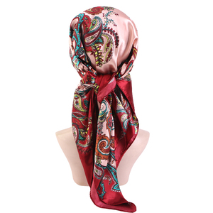 Nuova <span class=keywords><strong>Bandana</strong></span> in Raso con Motivo Paisley, Foulard con Fodera <span class=keywords><strong>per</strong></span> <span class=keywords><strong>Capelli</strong></span> Pre-Annodata, Copricapo in Raso <span class=keywords><strong>per</strong></span> Donne - Product Image 6