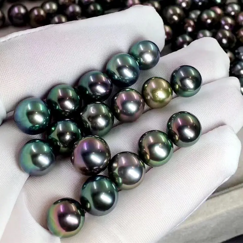 Perles Akoya brésiliennes naturelles de couleur noire, pour fabrication de colliers et bracelets, cadeau de vacances, 12 — 13mm, AAA, livraison gratuite
