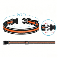 Traceur GPS pour animaux de compagnie avec suivi en temps réel, collier réfléchissant réglable, localisateur universel pour chats et chiens