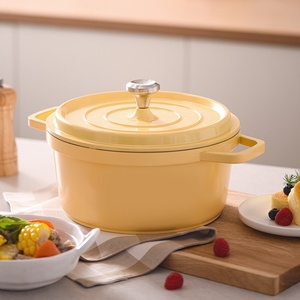 Olla para guisos sin asa de aleación de aluminio esmaltado, cacerola para mariscos, compatible con inducción, para <span class=keywords><strong>estufas</strong></span> universales - Product Image 1
