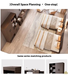 Soporte de TV y Mueble de Pared de Lujo Personalizado de Grado Comercial, Unidad Resistente al Fuego para Contratistas de Proyectos de Apartamentos/Hoteles - Product Image 6