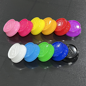 Tarro de plástico personalizado con forma de lata de refresco para dulces, galletas y gomitas comestibles de 3.5g, con diseño floral y etiqueta. - Product Image 4