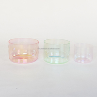 Ensemble de bols chantants en cristal de quartz en gros, haute qualité, thérapie sonore, bol de pleine conscience, instrument de guérison sonore, méditation
