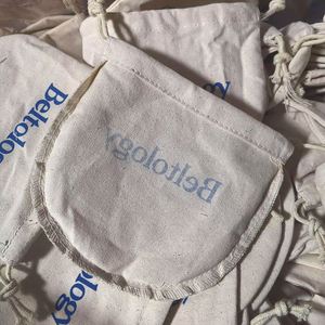 Factory Wholesale Small Cotton Cloth Bag Eco-friendly Dust <b>Pouch</b> Bag with <b>Drawstring</b> - Product Image 3