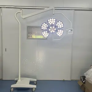 High Quality LED 700 Movable 5 Flower Operating Light Surgical floor standing Theater Shadowless Operation Lamp