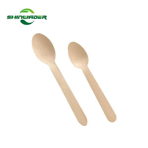 Prix usine jetable en bois cuillère fourchette couteau <span class=keywords><strong>biodégradable</strong></span> bois vaisselle couverts ensemble pour Camping hôtel comestible - Product Image 2