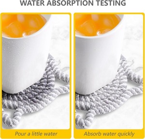 ที่รองแก้วไม้ตกแต่งบ้านลายแมว ของขวัญสำหรับคนรัก สไตล์จีนดั้งเดิม ปลอดสารพิษ ตลกและแปลกใหม่ อุปกรณ์สำนักงาน - Product Image 3