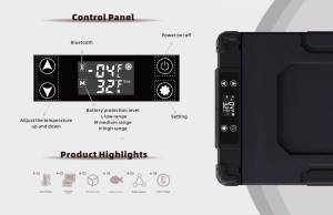 GCSOAR-Refrigerador portátil para coche, mini nevera de 50l DC 12V/24V AC110 ~ 240V (adaptador), mini nevera solar de 50L - Product Image 3