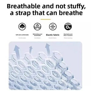 Bracelet en boucle tissé respirant Cloud-Weave pour <span class=keywords><strong>Huawei</strong></span> Watch Fit 5 <span class=keywords><strong>Pro</strong></span> / Fit <span class=keywords><strong>4</strong></span> / Fit 3, bracelet de remplacement léger et doux - Product Image 4