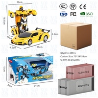 AiJH 2 en 1, voiture télécommandée électrique à transformation et déformation, rotation à 360 degrés, cadeau, télécommande, déformation sportive, voiture télécommandée