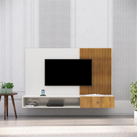 Meuble mural moderne pour téléviseur, panneau mural en bois pour téléviseurs jusqu'à 69 pouces, salon, bureau