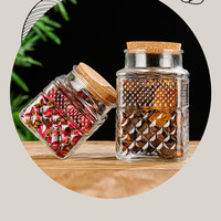 Pot de conservation en verre hermétique de qualité supérieure avec couvercle à vis pour aliments secs, organisation de la cuisine et du garde-manger