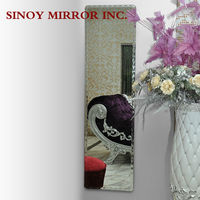 Decoration Best Selling Square Custom Shapes Full Length Wall Mirror Tiles Frameless Mirror Combination Dressing Mirror Factory