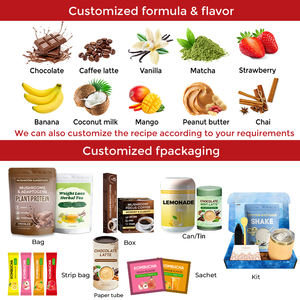 Proteína en polvo Nutrición alta en calorías Batido Sabor a vainilla Ganador de peso Suplemento de proteína en polvo con vitaminas y minerales - Product Image 6